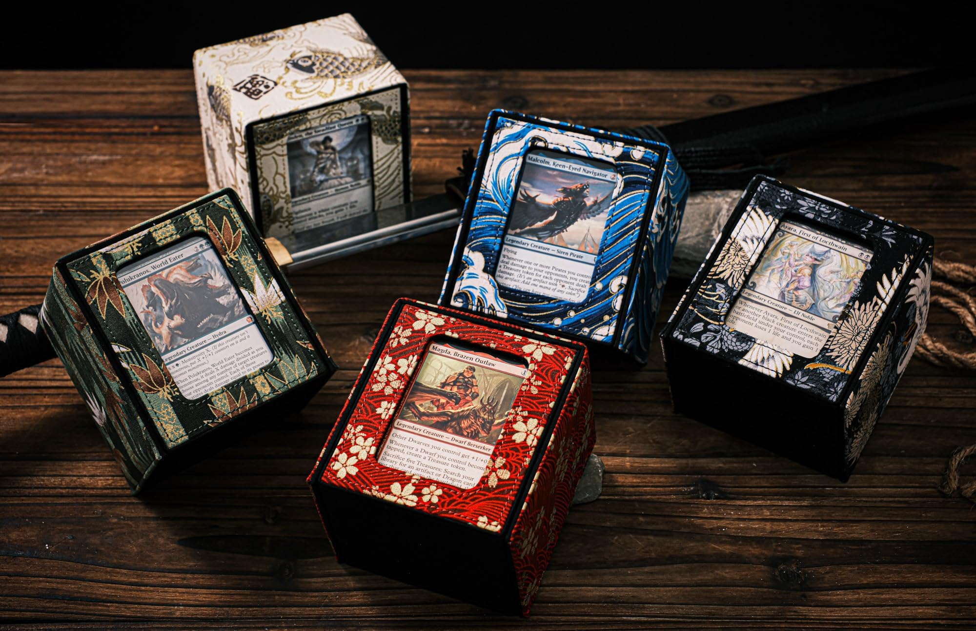 Amazon.com: KakapopoTCG The Shogun Deckimono: a Kimono Deck Box